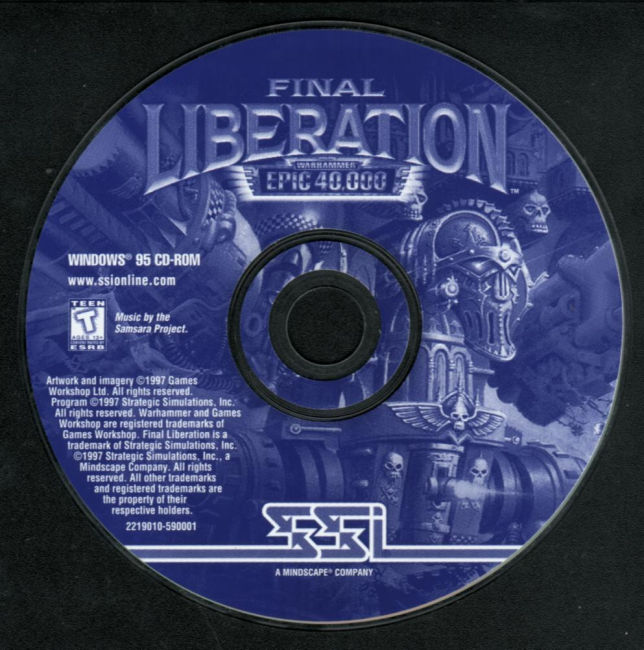 Warhammer 40000: Final Liberation - CD obal