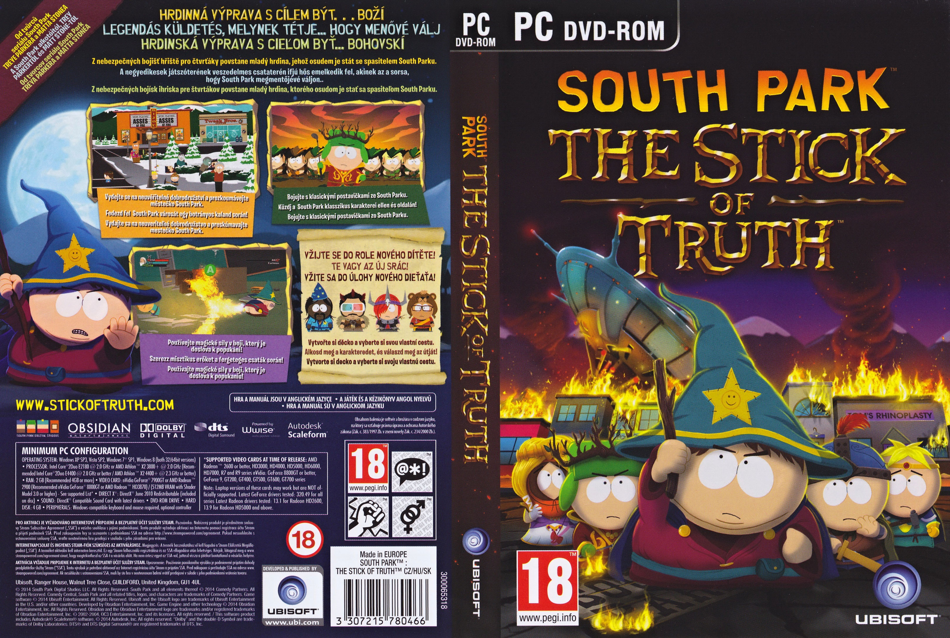 South Park: The Stick of Truth - DVD obal