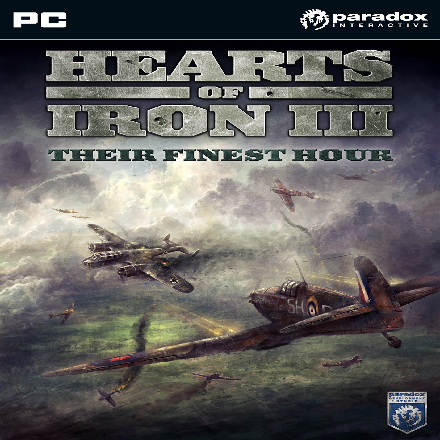Hearts of Iron 3: Their Finest Hour - pedn CD obal