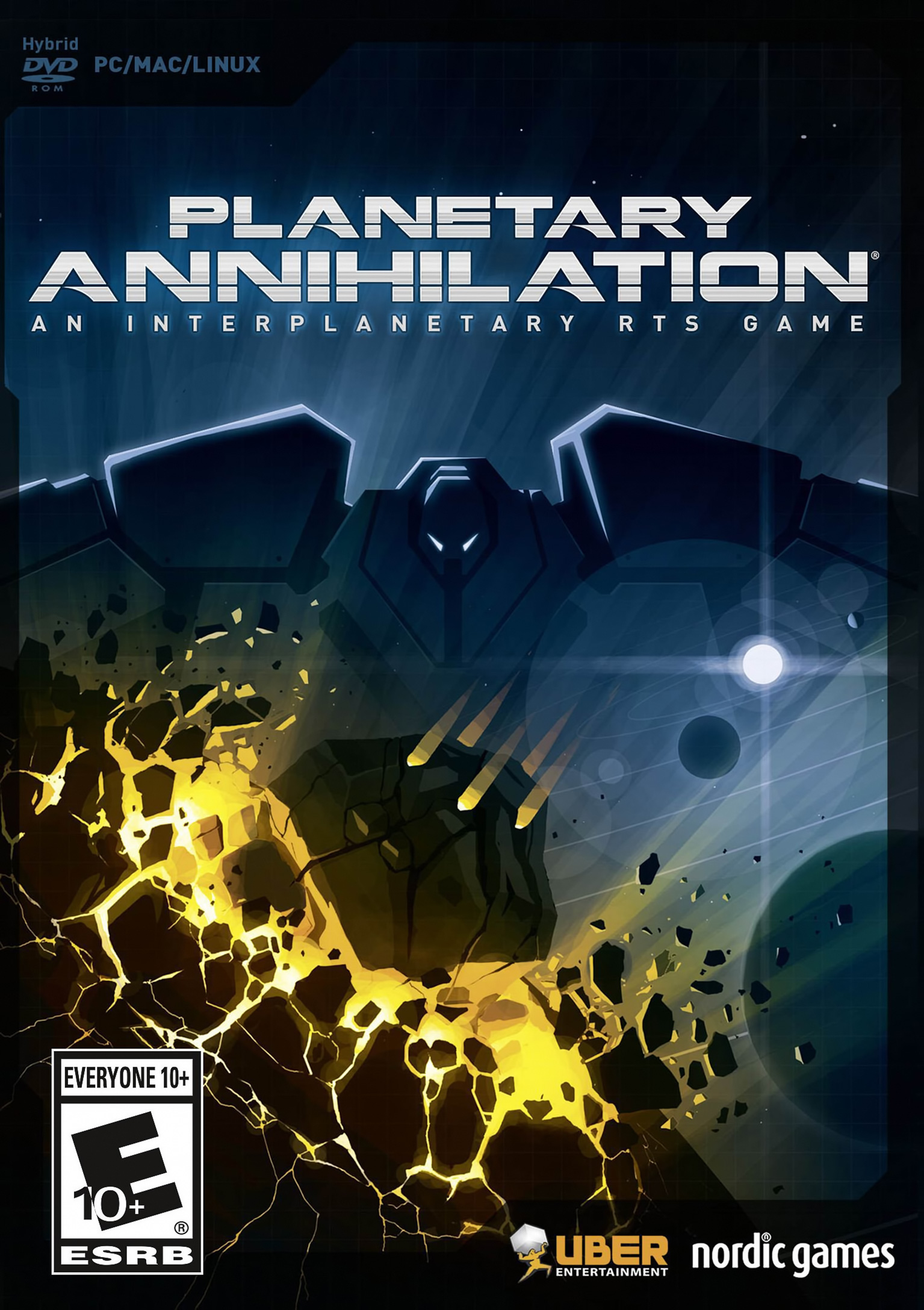 Planetary Annihilation - pedn DVD obal