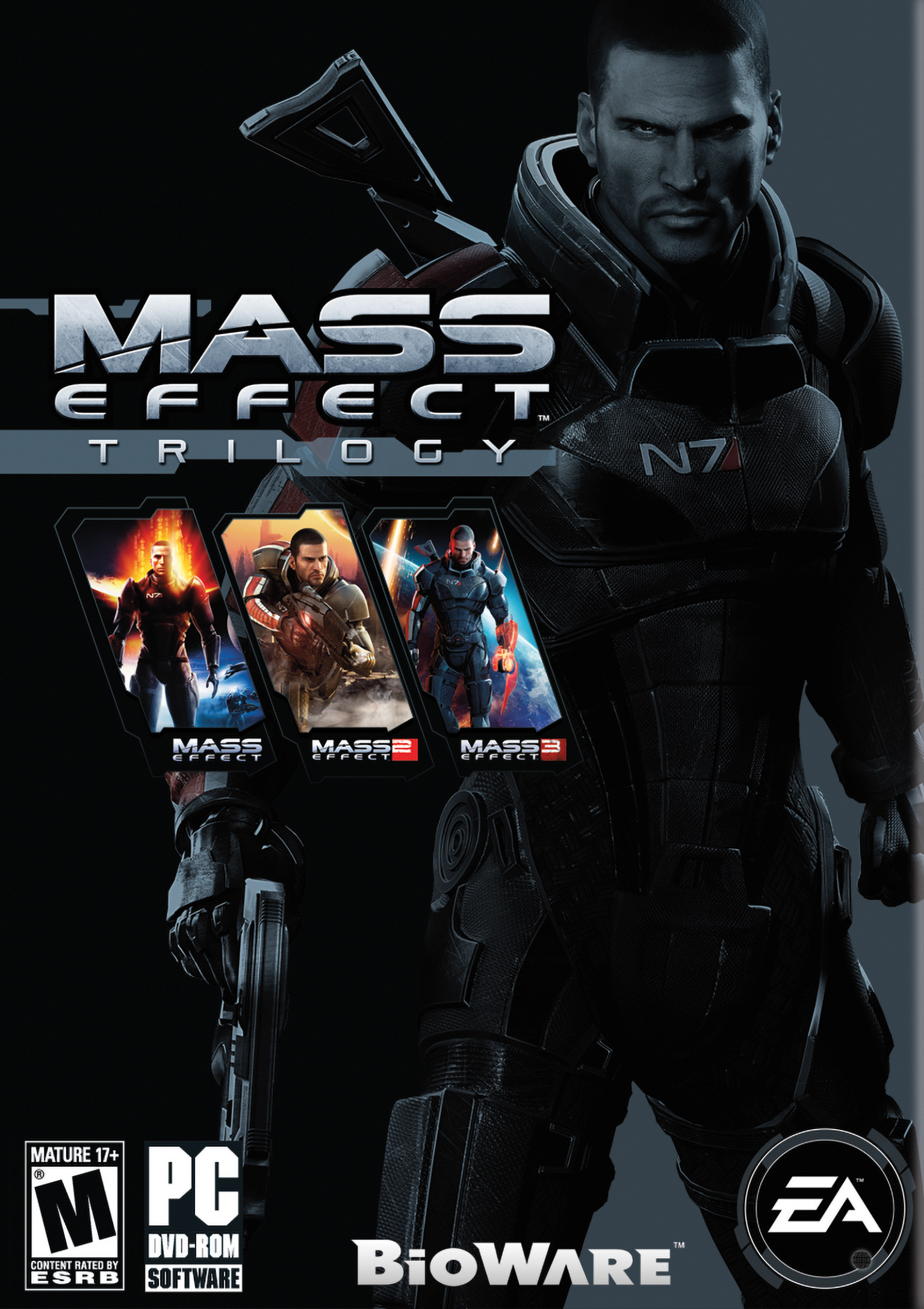 Mass Effect Trilogy - pedn DVD obal
