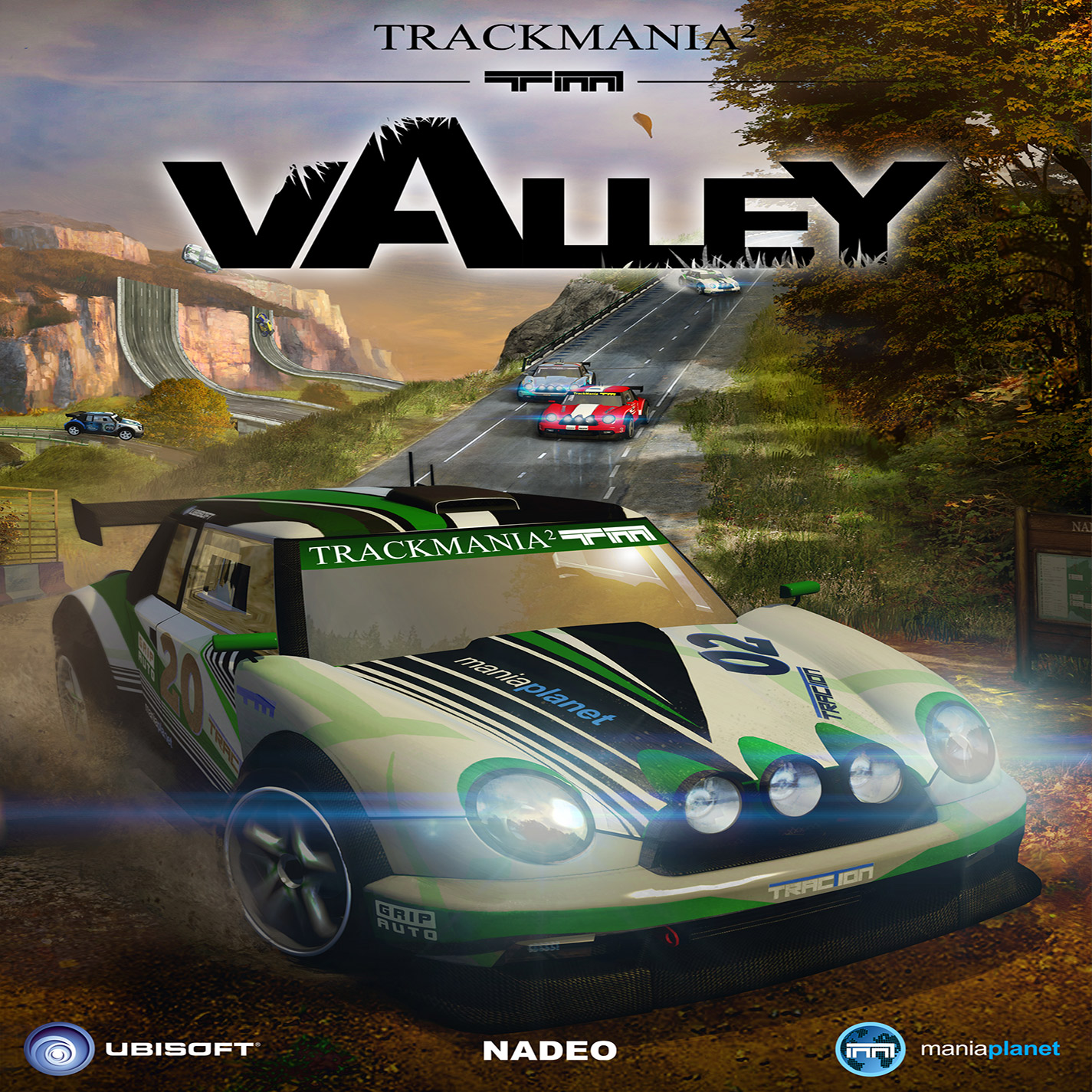 TrackMania 2: Valley - pedn CD obal