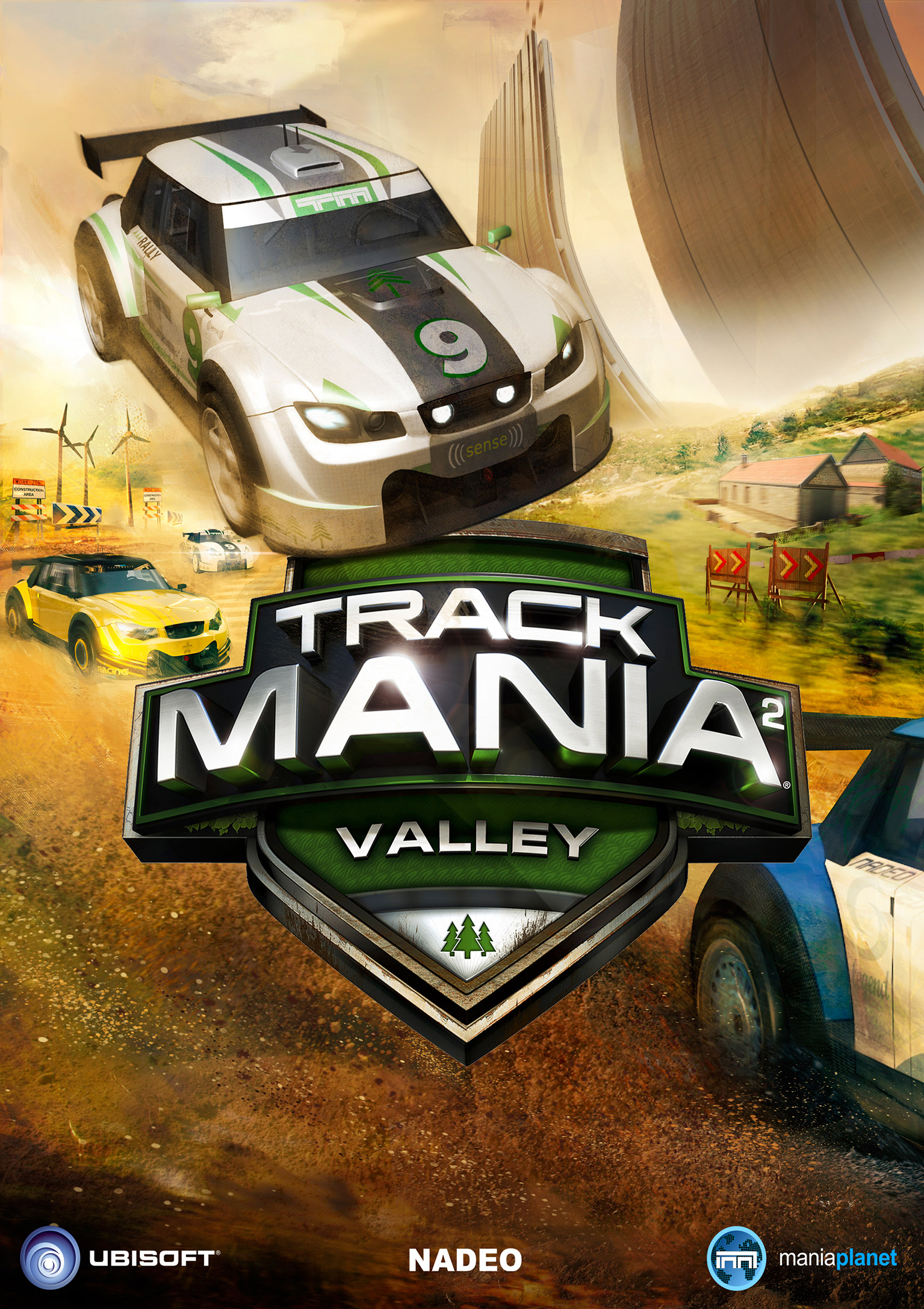 TrackMania 2: Valley - pedn DVD obal 2