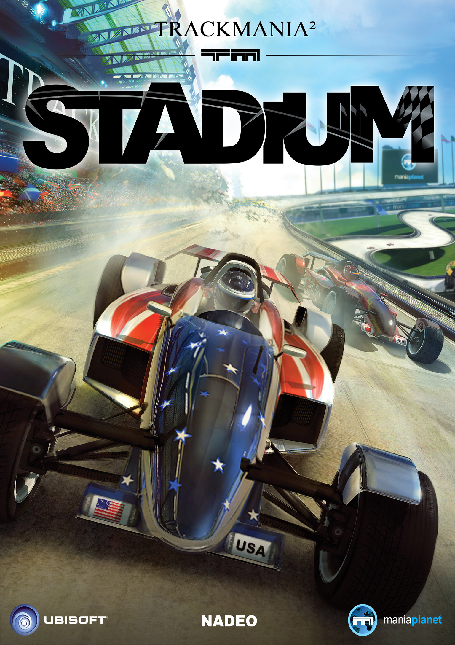 TrackMania 2: Stadium - pedn DVD obal