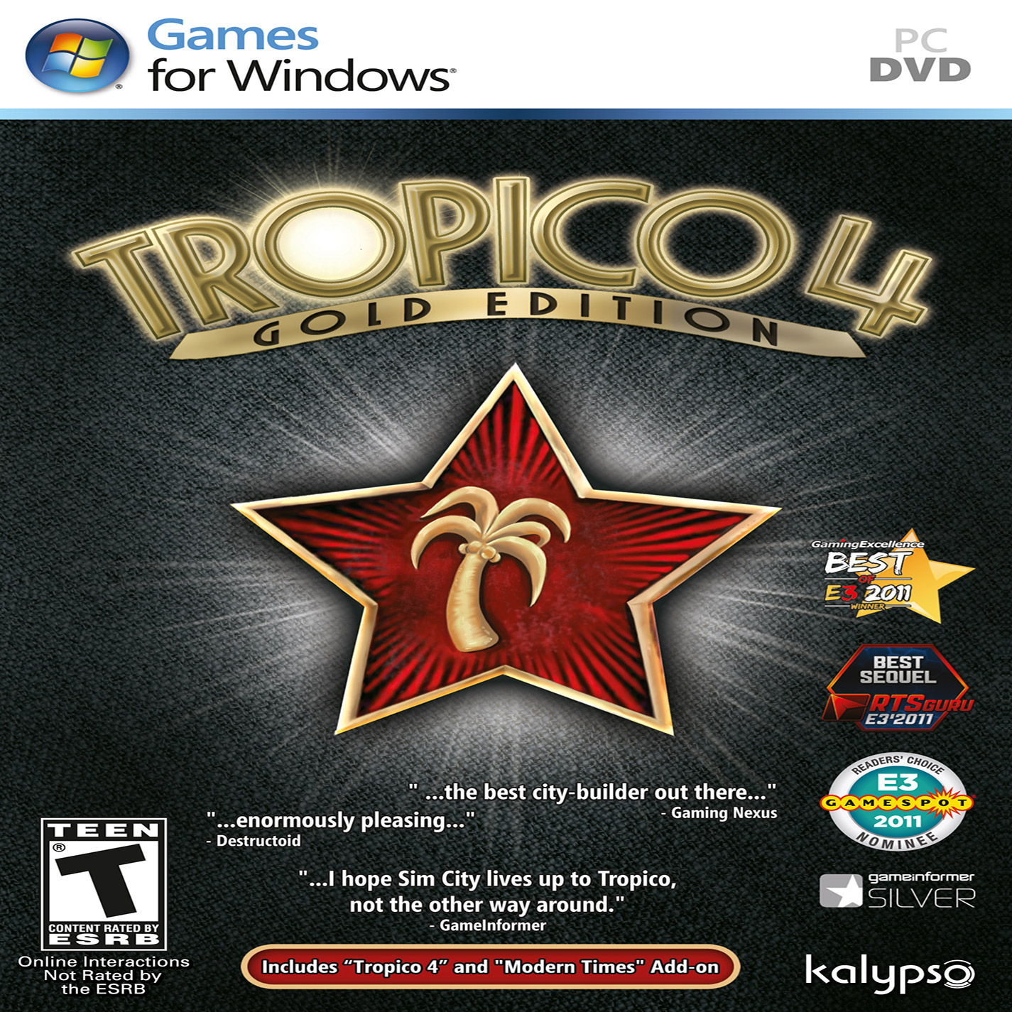 Tropico 4: Gold Edition - pedn CD obal