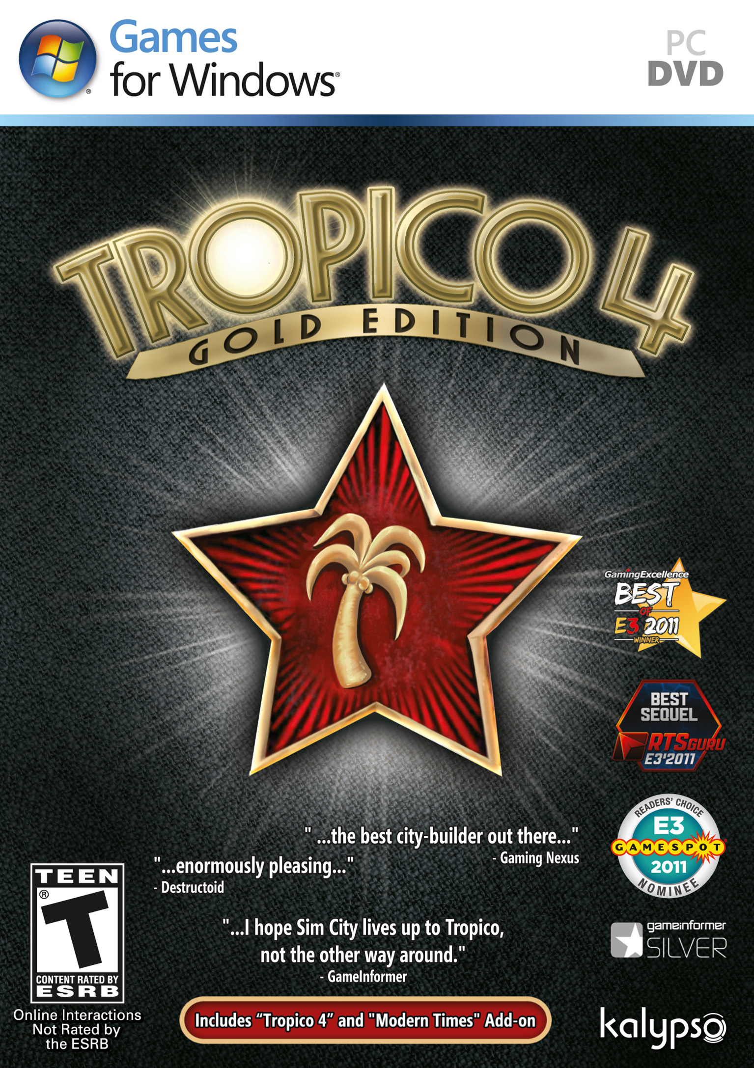 Tropico 4: Gold Edition - pedn DVD obal