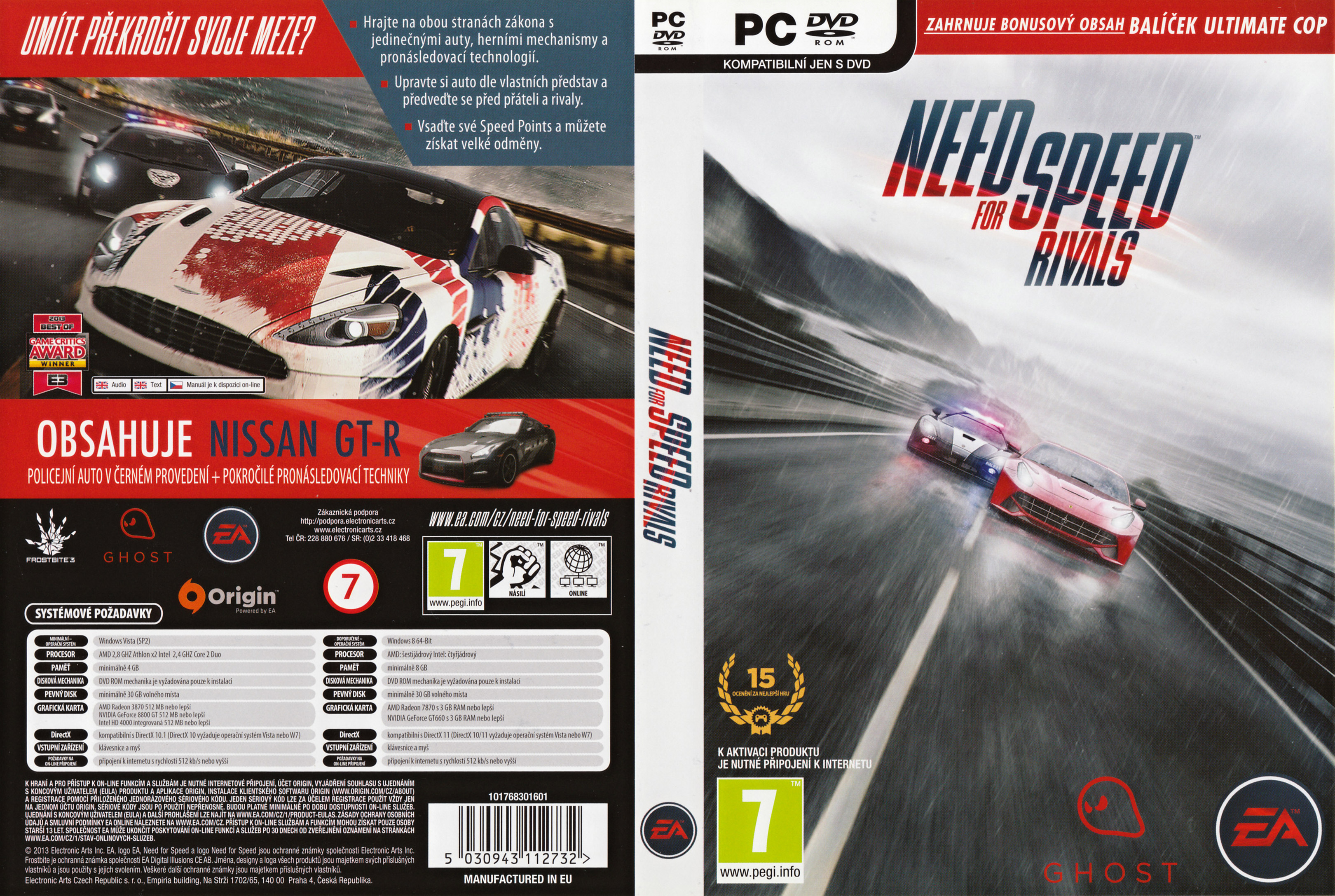 Need for Speed: Rivals - DVD obal