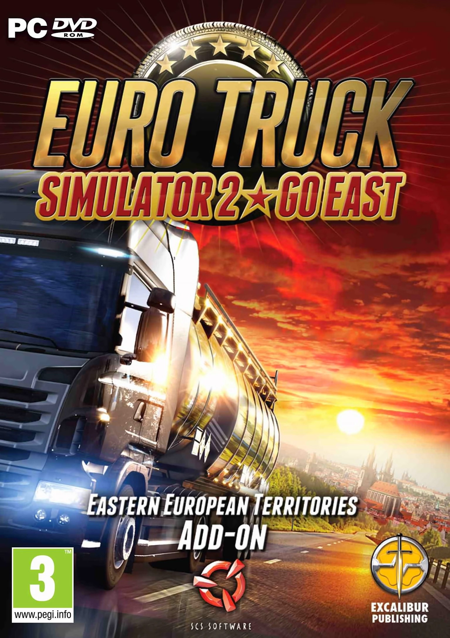 Euro Truck Simulator 2: Going East! - pedn DVD obal