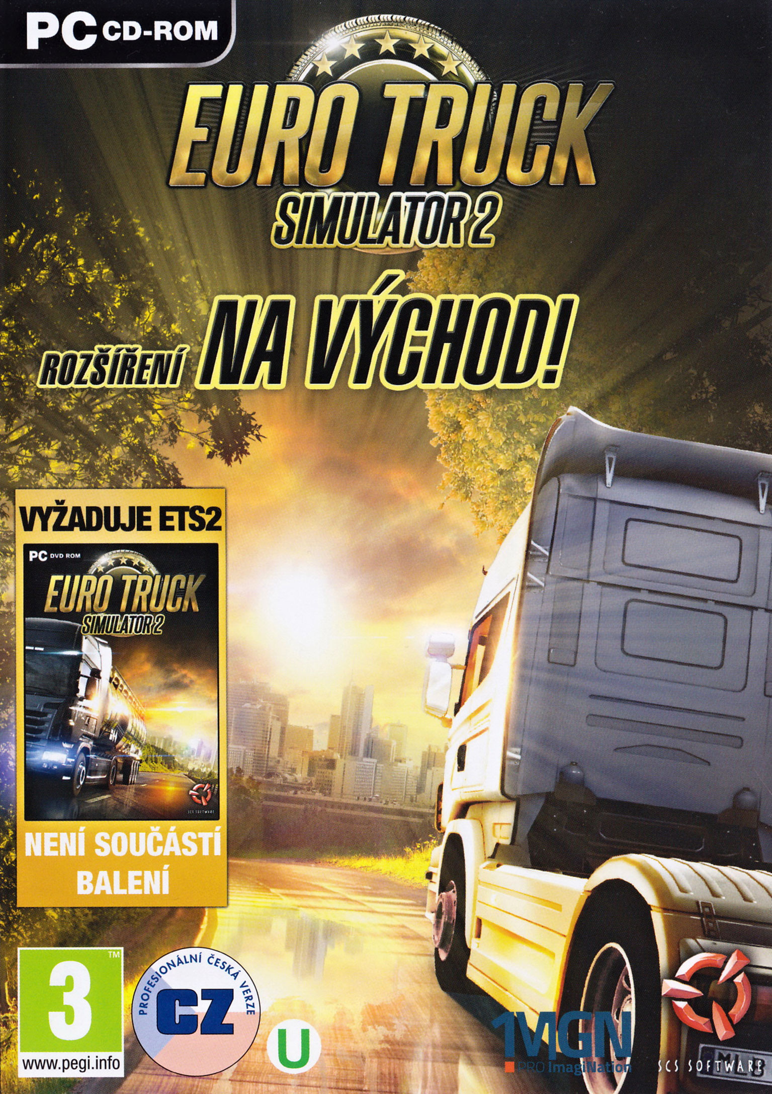 Euro Truck Simulator 2: Going East! - pedn DVD obal 2