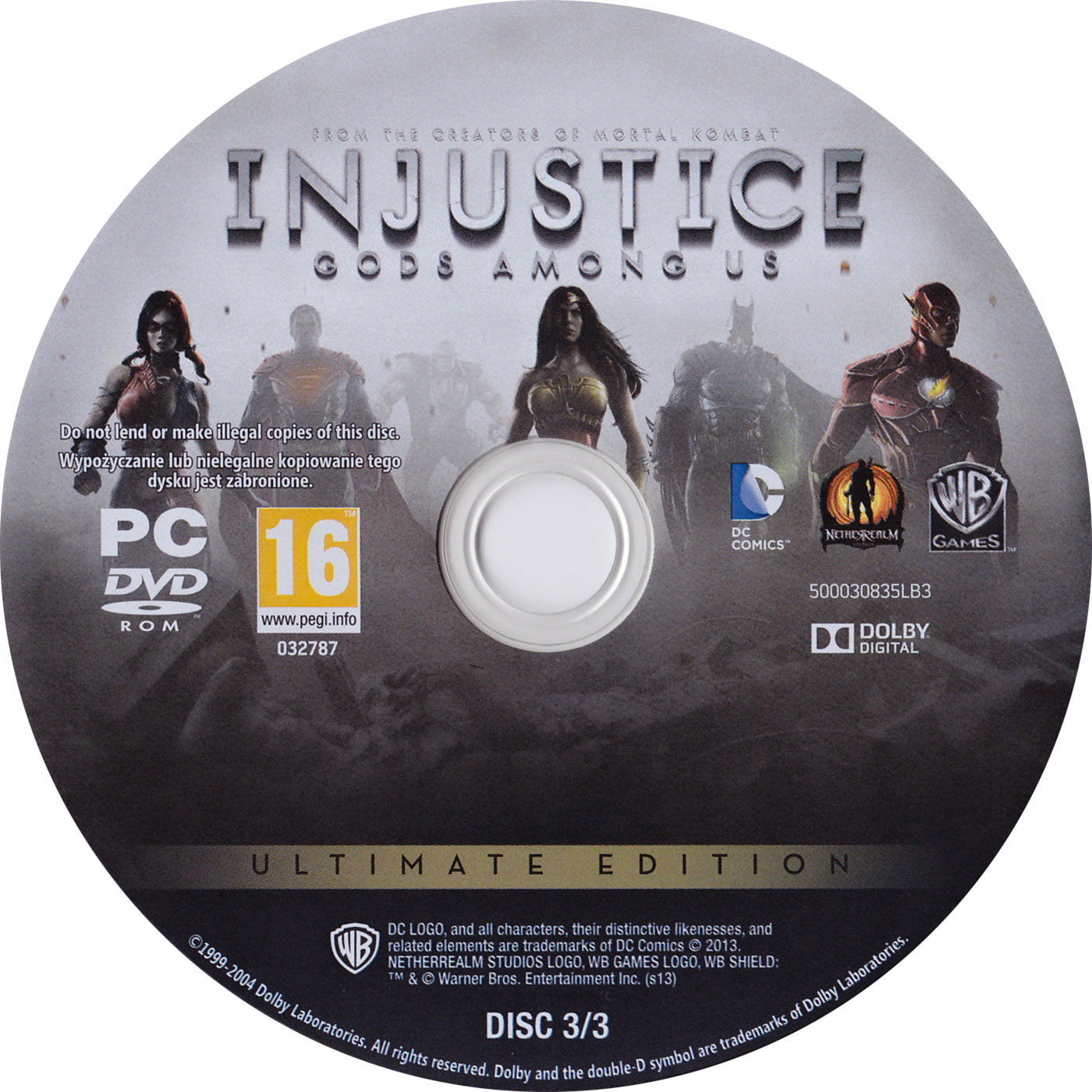 Injustice: Gods Among Us - Ultimate Edition - CD obal 3