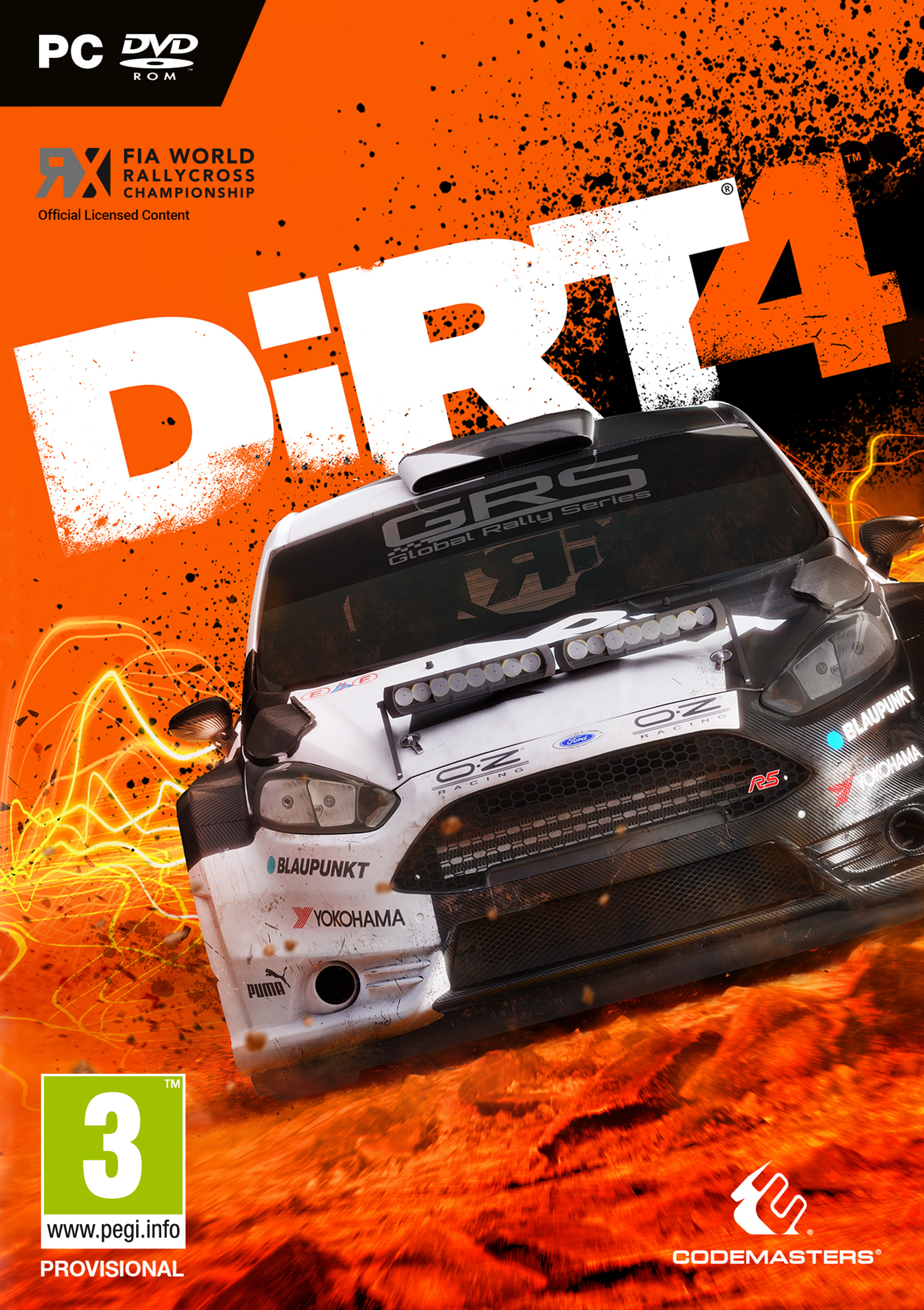 DiRT 4 - pedn DVD obal