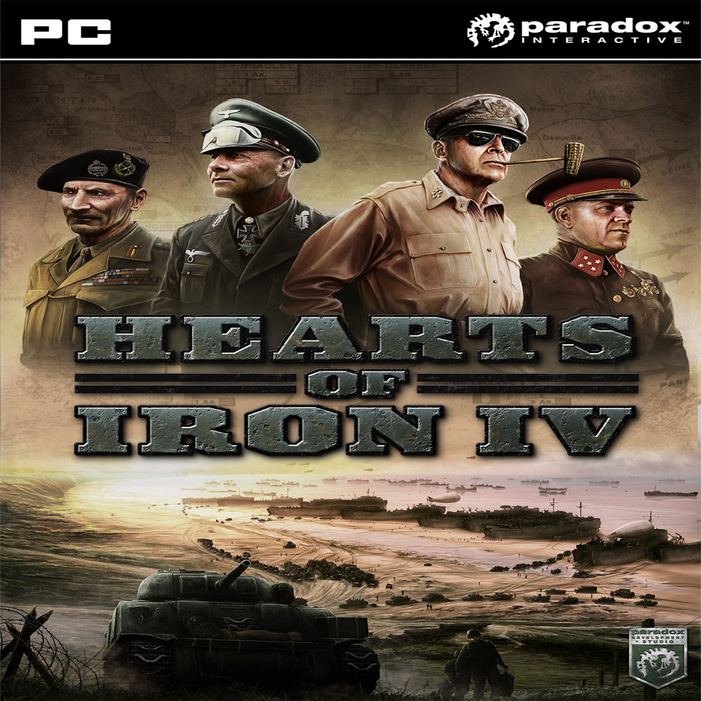 Hearts of Iron IV - pedn CD obal