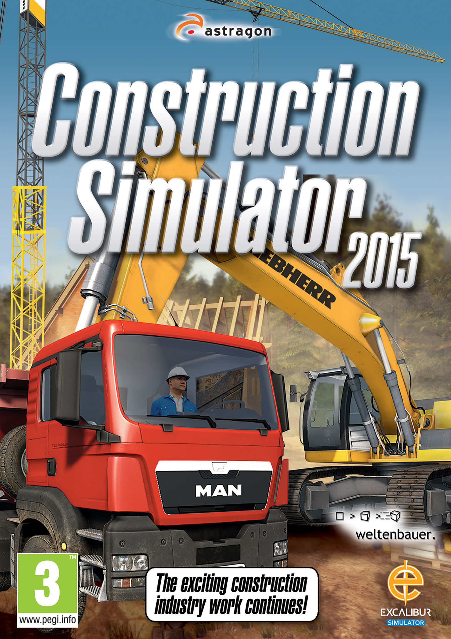Construction Simulator 2015 - pedn DVD obal