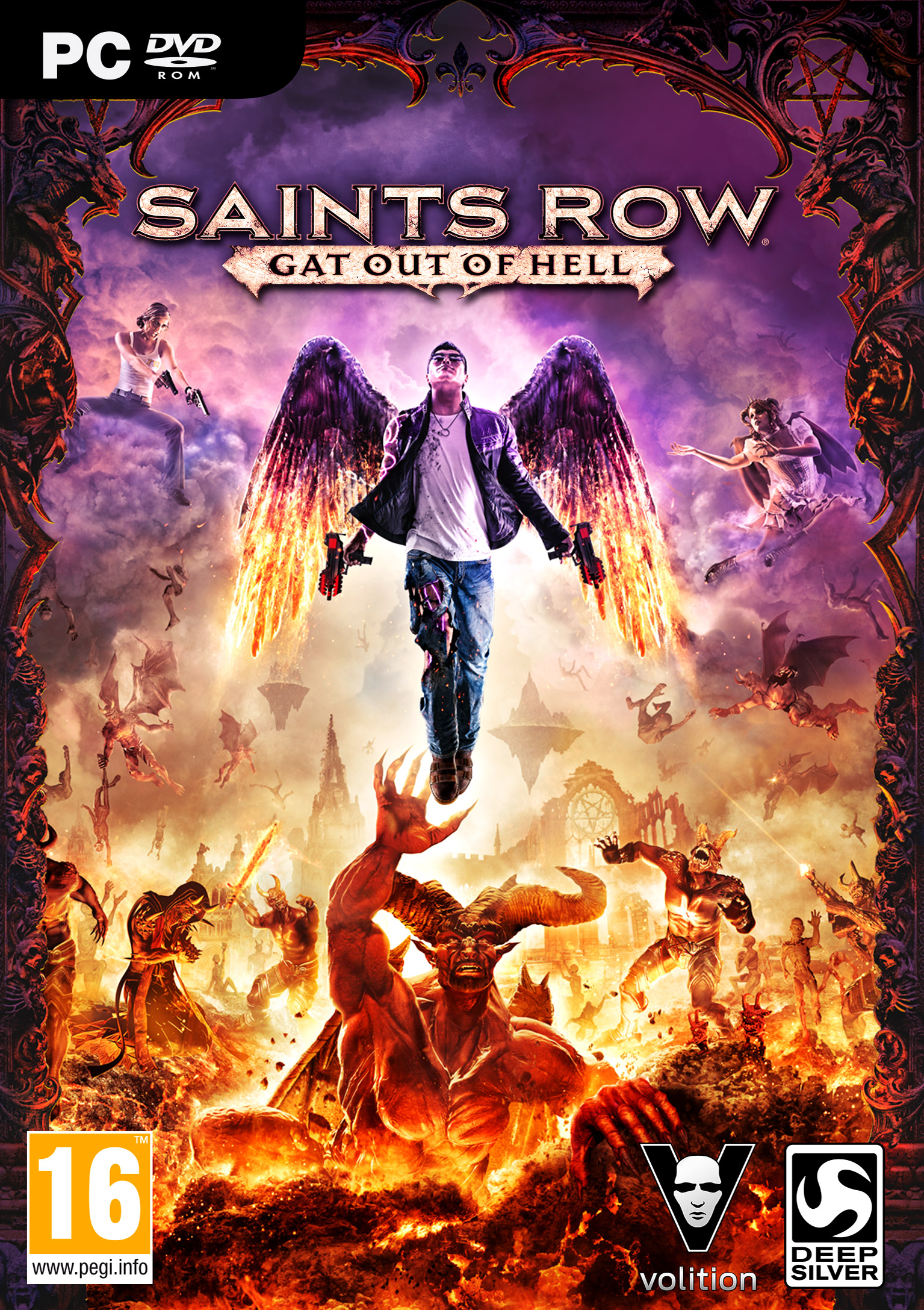 Saints Row: Gat Out of Hell - pedn DVD obal