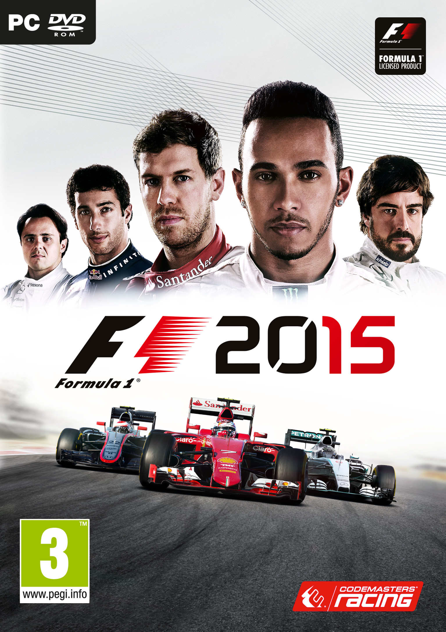 F1 2015 - pedn DVD obal