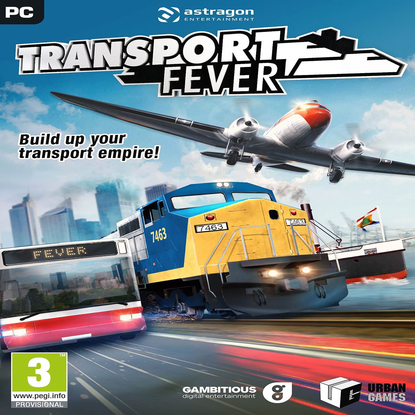 Transport Fever - pedn CD obal