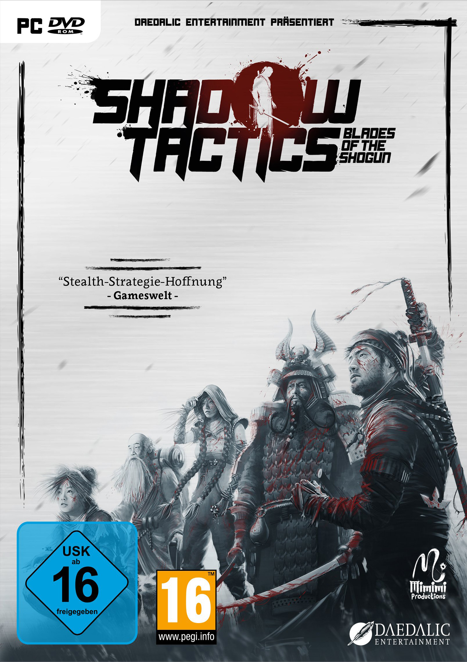 Shadow Tactics: Blades of the Shogun - pedn DVD obal