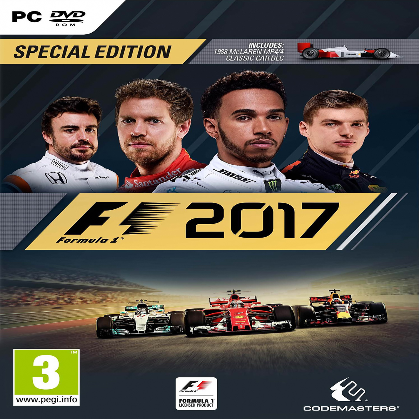 F1 2017 - pedn CD obal