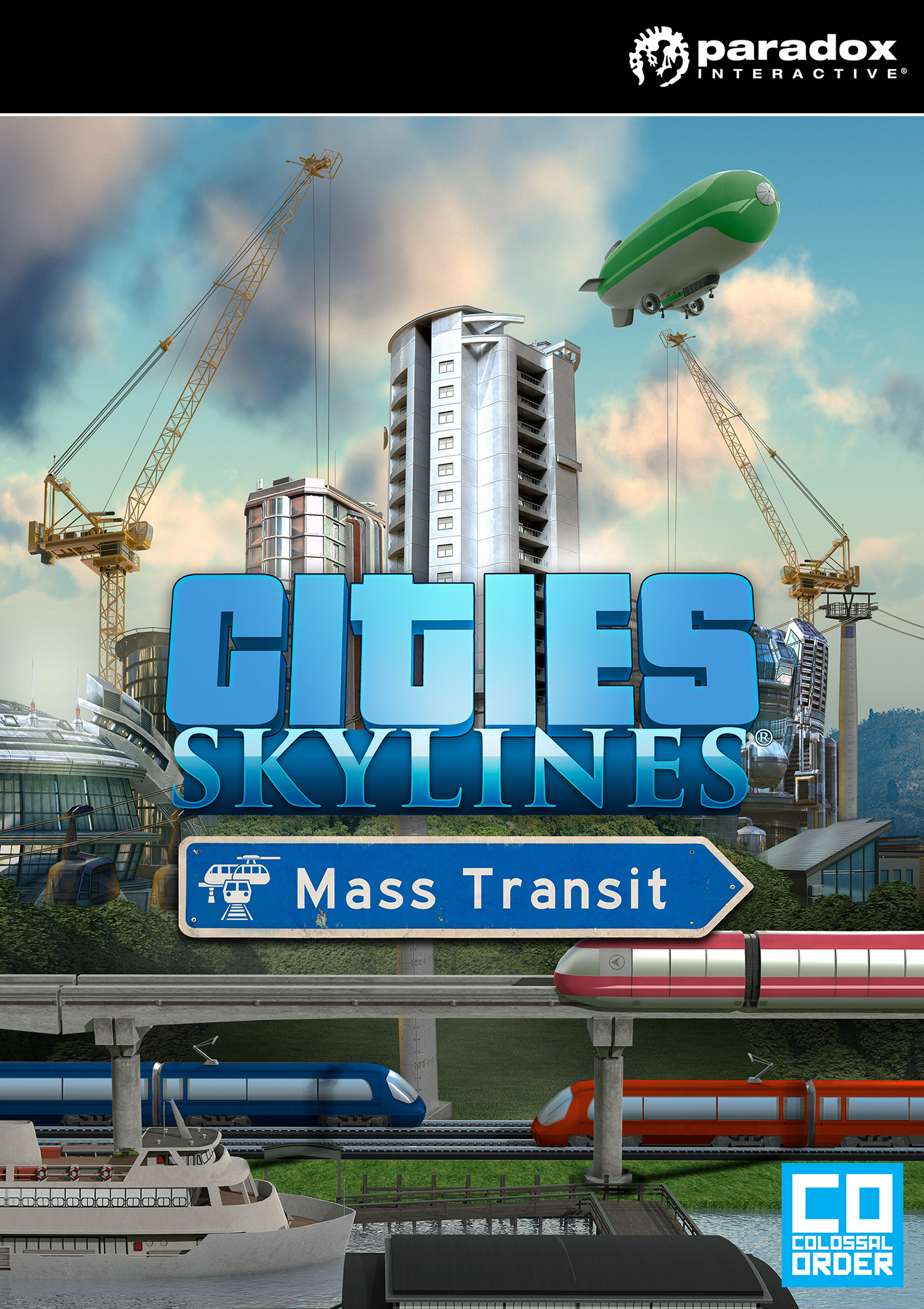 Cities: Skylines - Mass Transit - pedn DVD obal