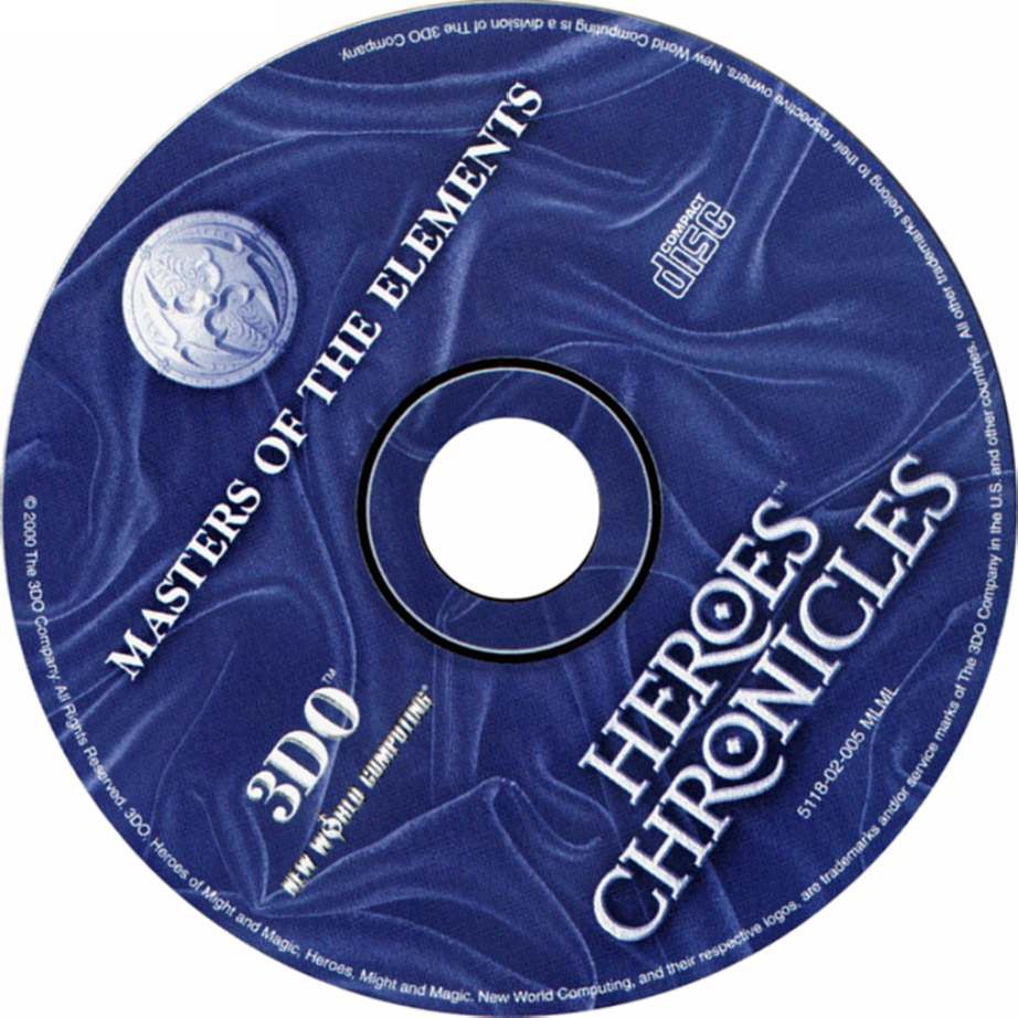 Heroes Chronicles 3: Masters of the Elements - CD obal