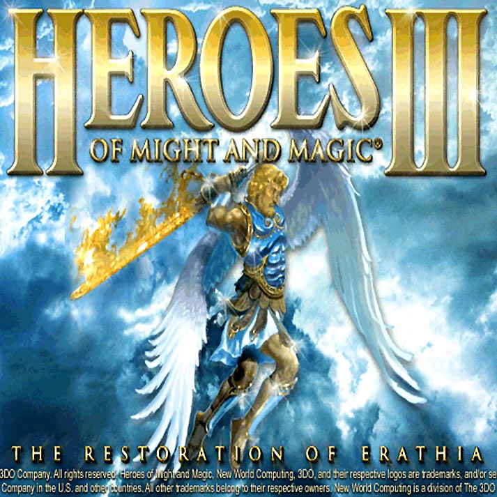 Heroes of Might & Magic 3: The Restoration of Erathia - pedn CD obal