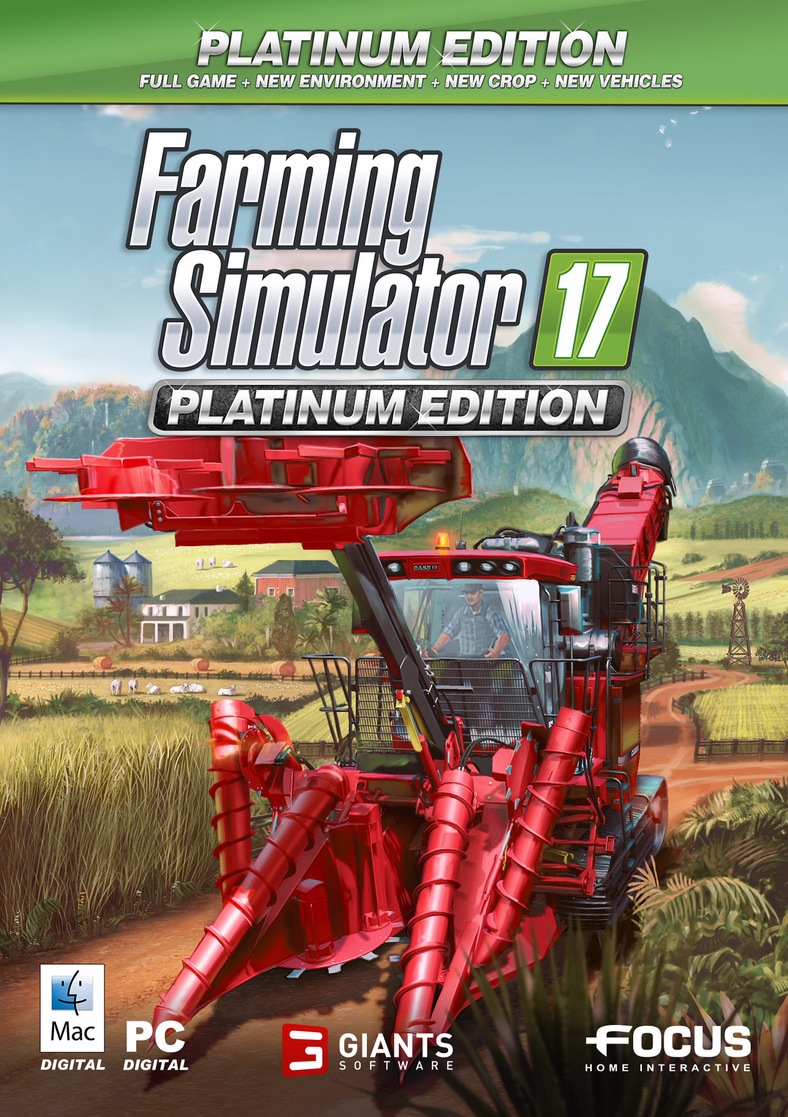 Farming Simulator 17: Platinum Edition - pedn DVD obal