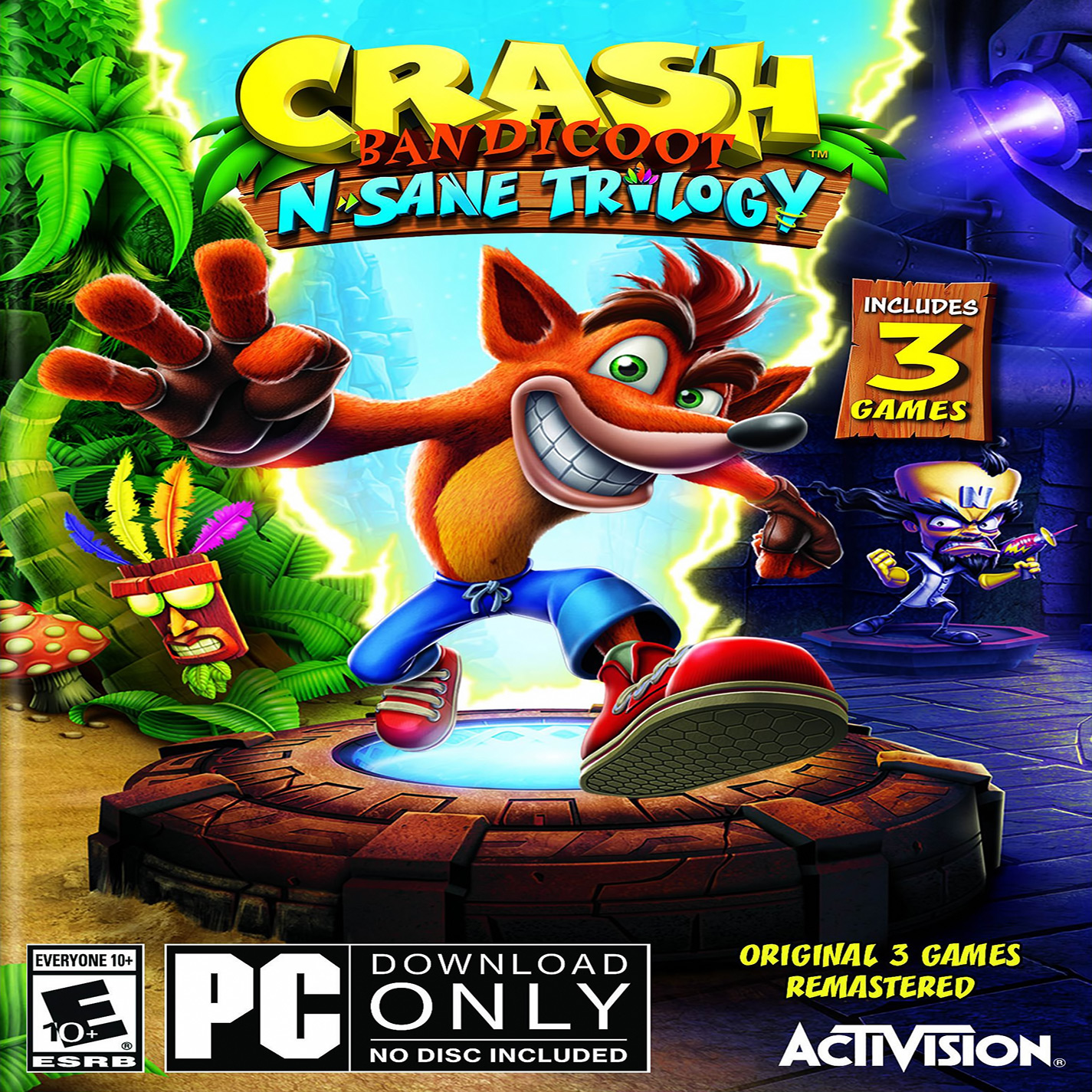 Crash Bandicoot N. Sane Trilogy - pedn CD obal
