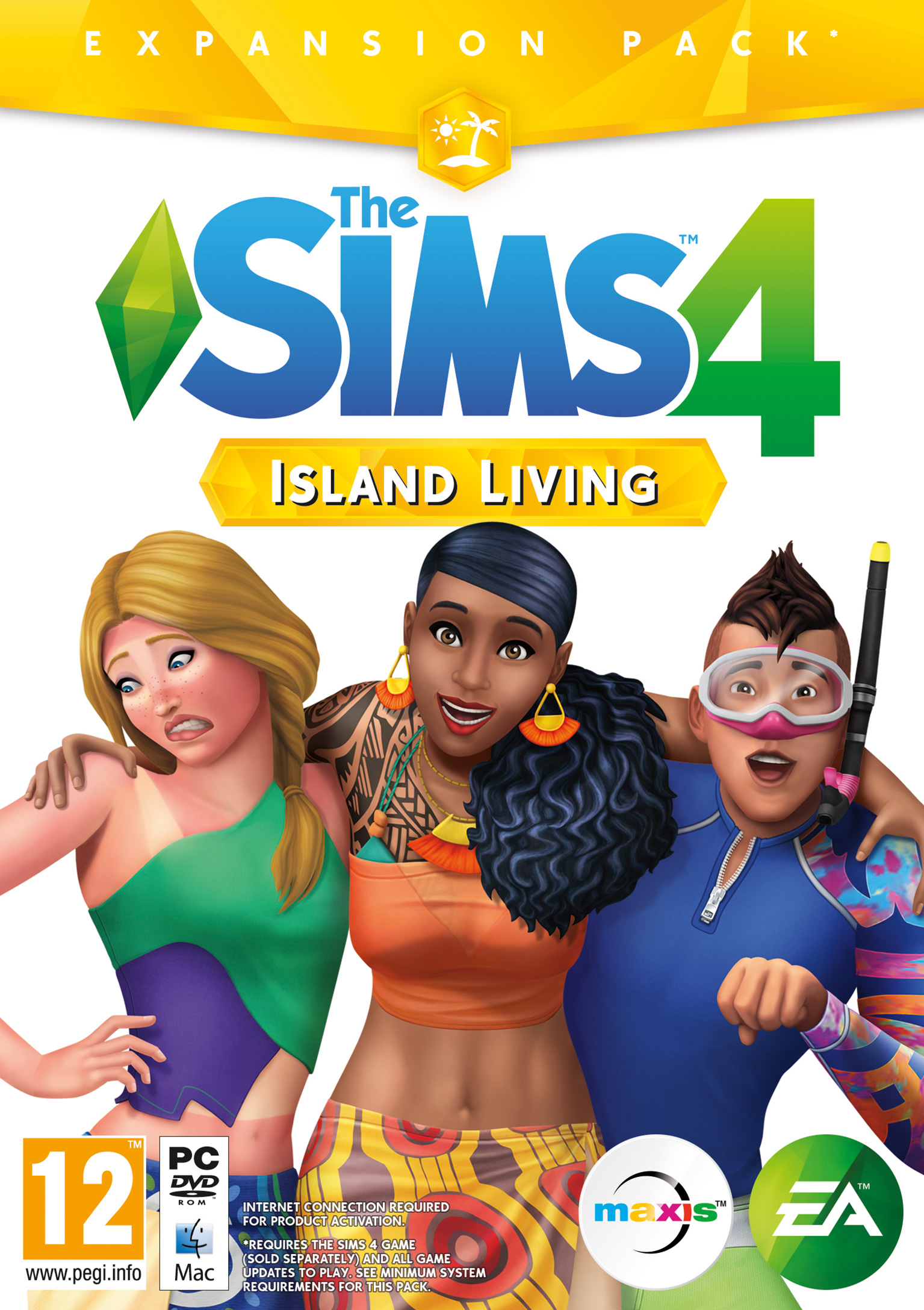 The Sims 4: Island Living - pedn DVD obal