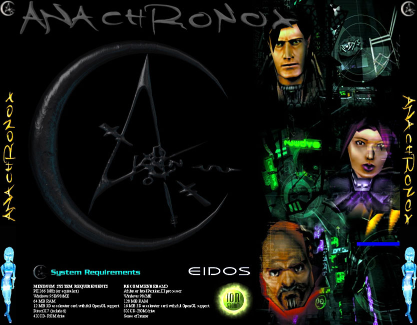 Anachronox - zadn CD obal