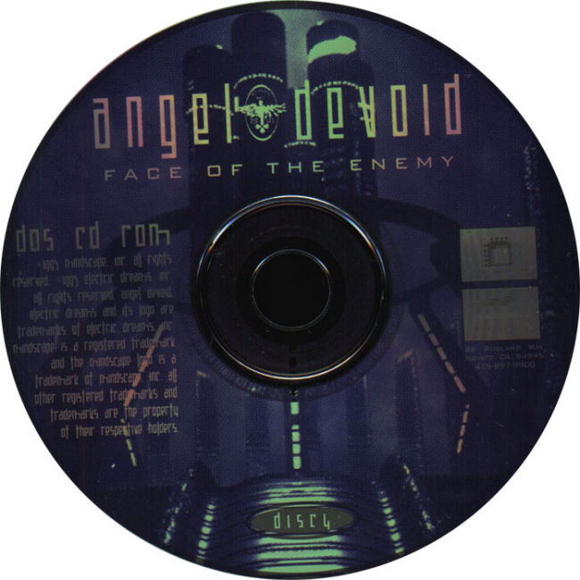 Angel Devoid: Face of the Enemy - CD obal 4