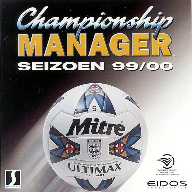Championship Manager Season 99/00 - pedn CD obal