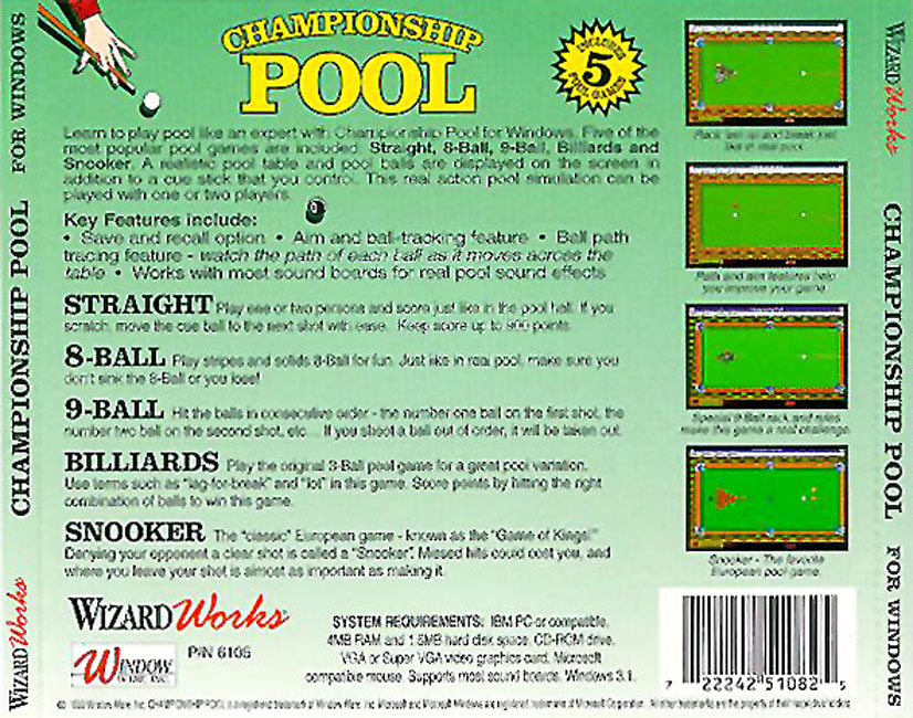 Championship Pool - zadn CD obal