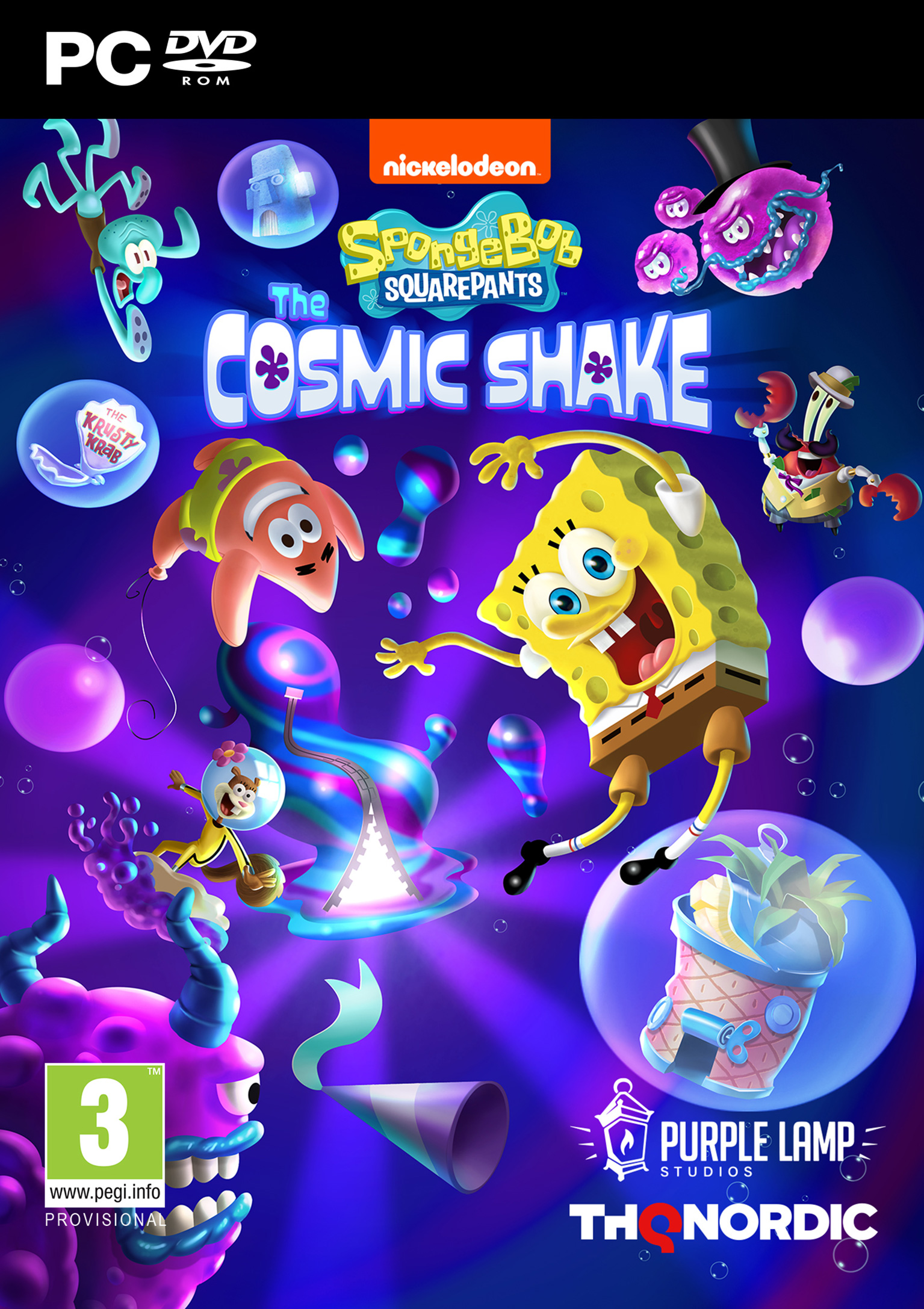 SpongeBob SquarePants: The Cosmic Shake - pedn DVD obal