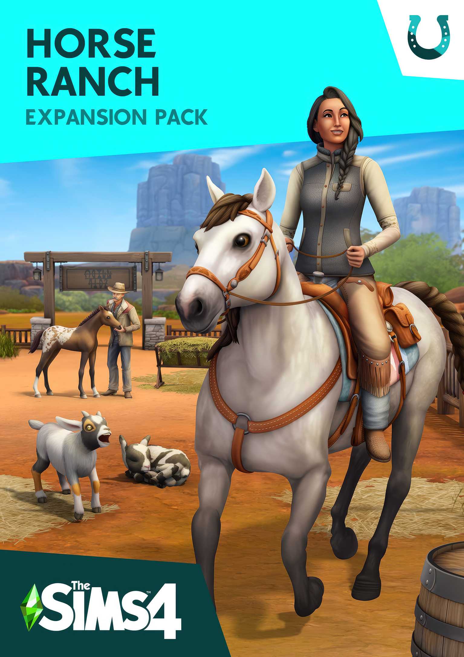 The Sims 4: Horse Ranch - pedn DVD obal