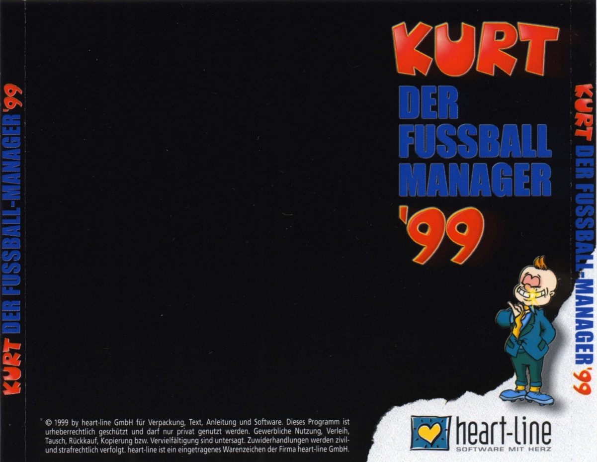 KURT: Fussball Manager '99 - zadn CD obal