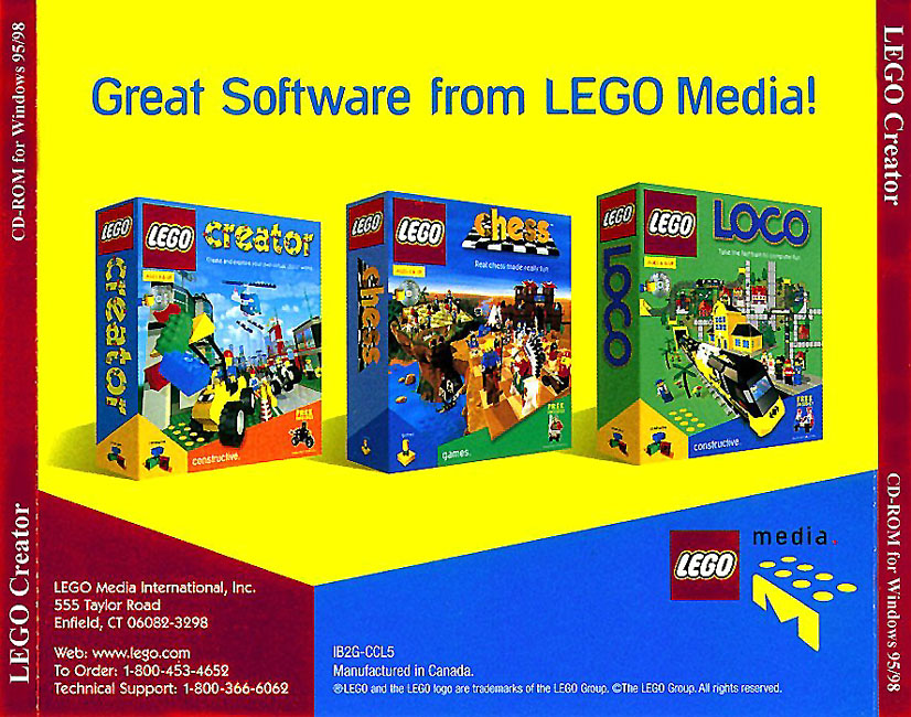 Lego Chess - zadn CD obal