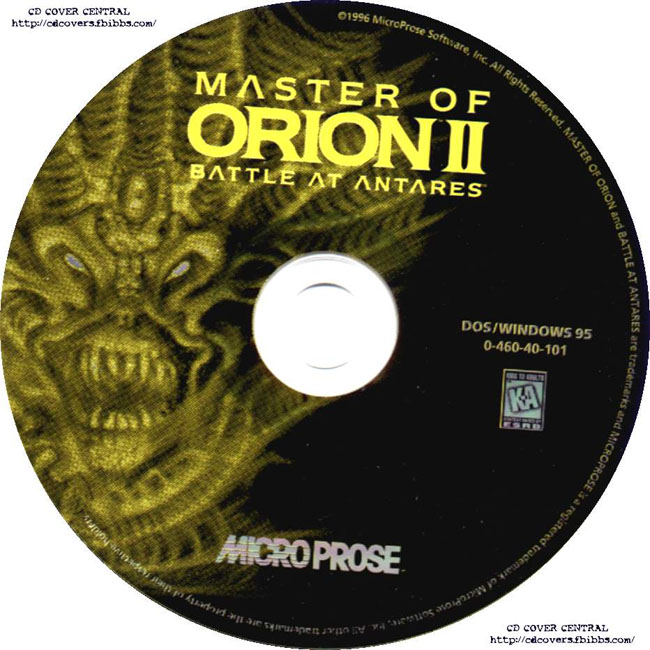 Master of Orion II: Battle at Antares - CD obal