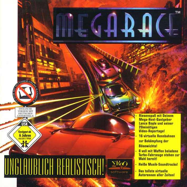 MegaRace - pedn CD obal