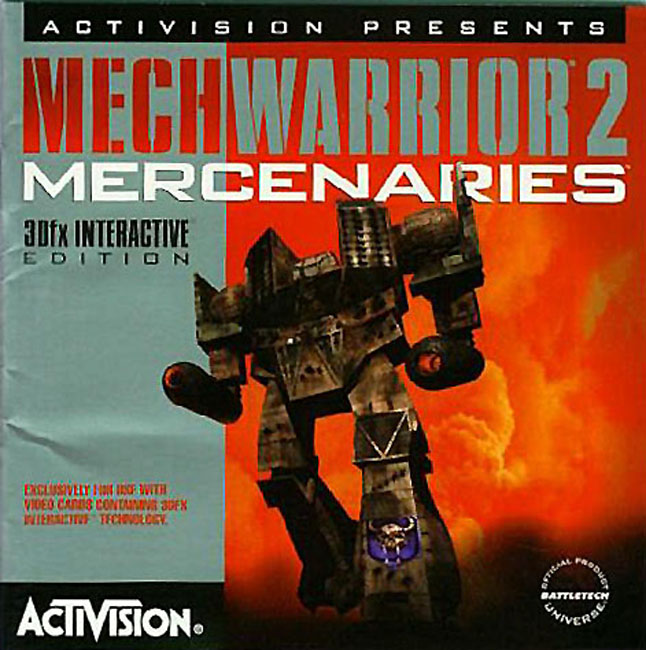 MechWarrior 2: Mercenaries 3Dfx - pedn CD obal