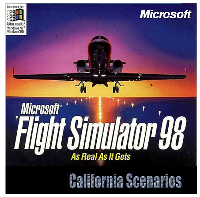 Microsoft Flight Simulator 98: California Scenarios - pedn CD obal