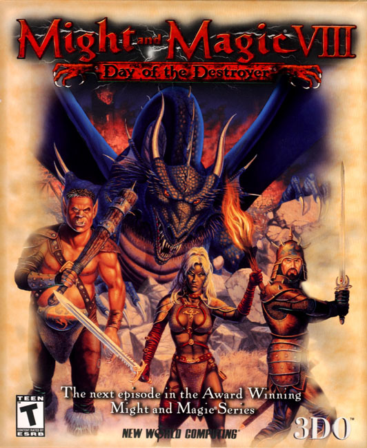 Might & Magic 8: Day of the Destroyer - pedn CD obal