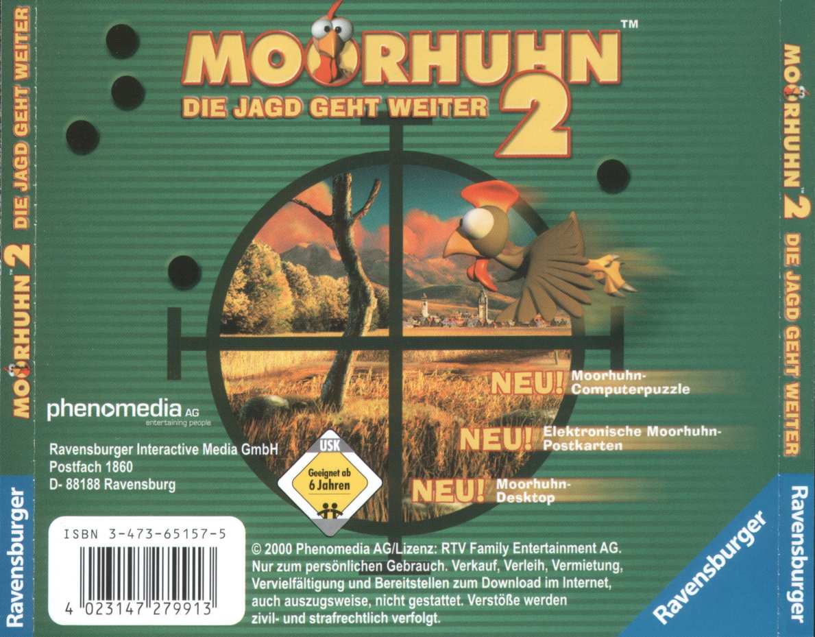 Moorhuhn 2 - zadn CD obal