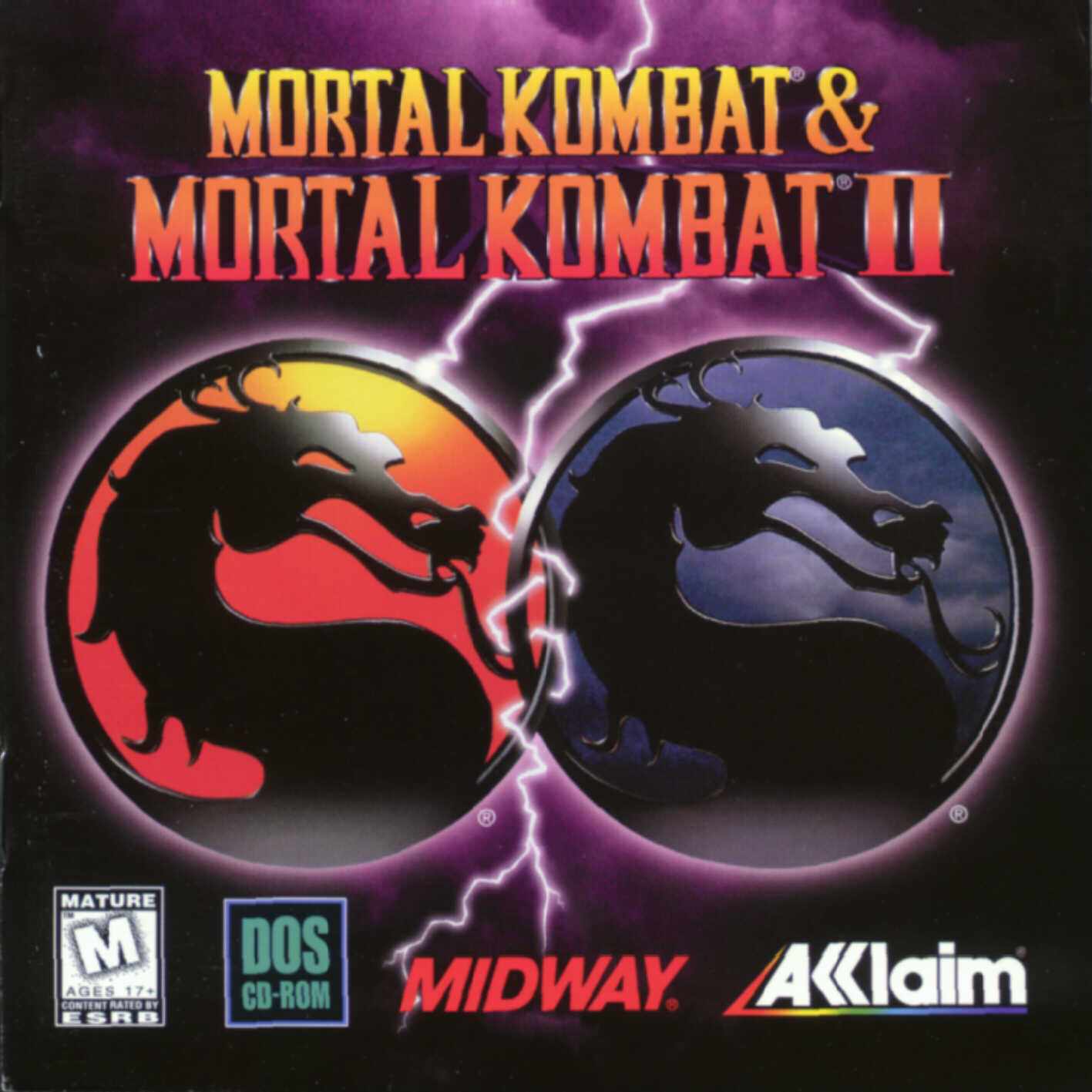 Mortal Kombat & Mortal Kombat II - pedn CD obal