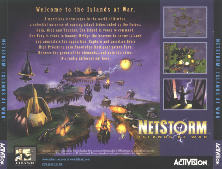 Netstorm: Islands at War - zadn CD obal