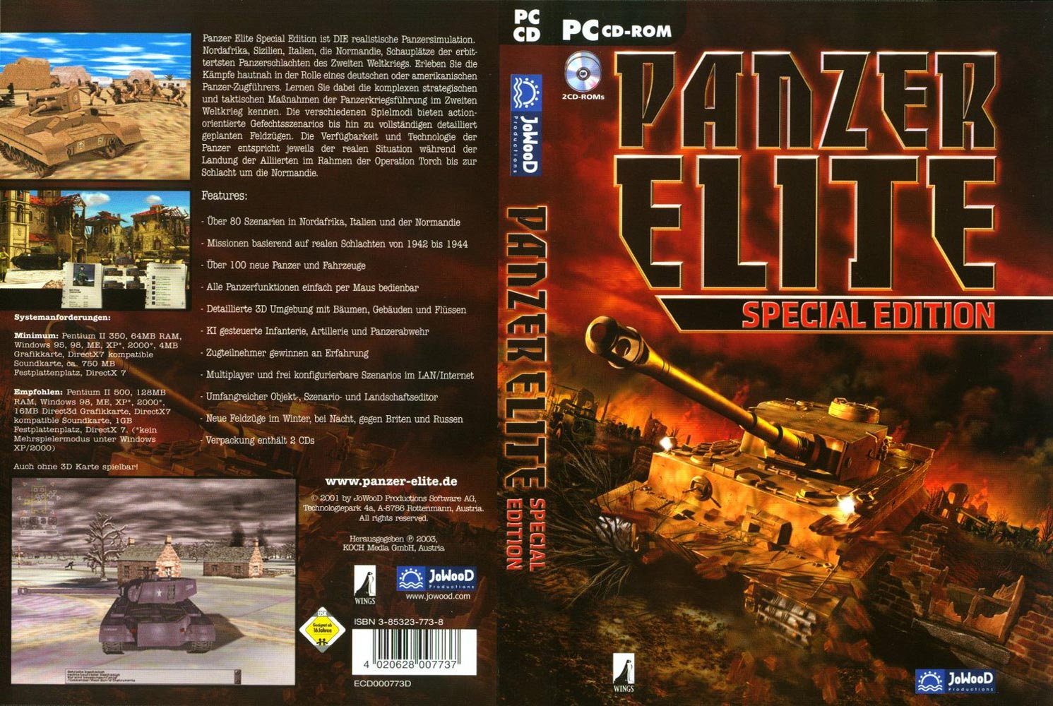 Panzer Elite: Special Edition - DVD obal