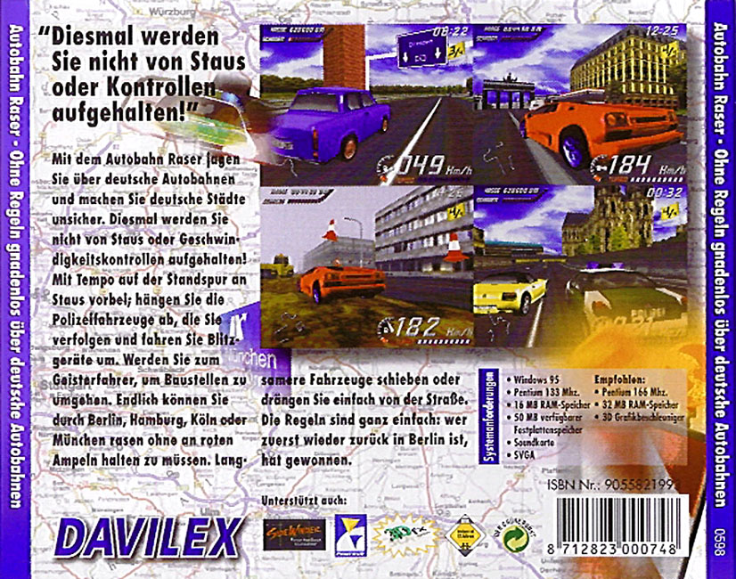 Autobahn Raser - zadn CD obal