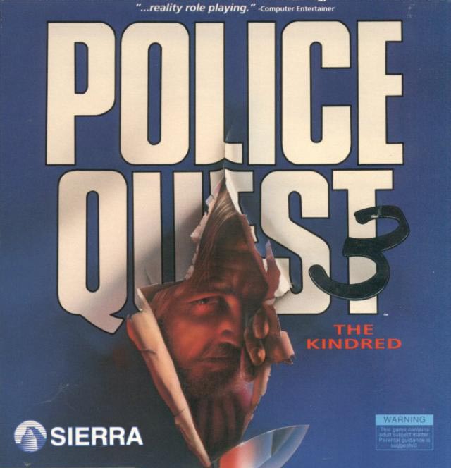 Police Quest 3: The Kindred - pedn CD obal