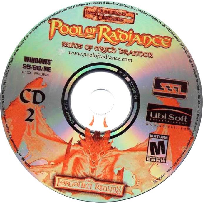 Pool of Radiance: Ruins of Myth Drannor - CD obal 2