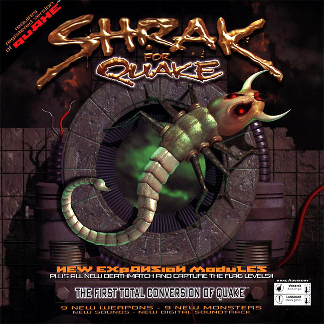 Quake: Shrak - pedn CD obal