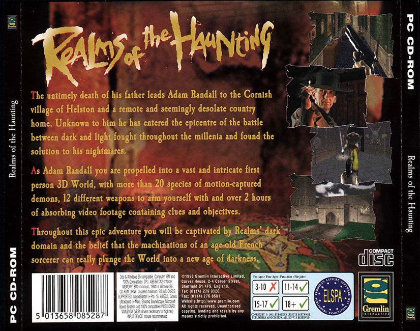 Realms of the Haunting - zadn CD obal